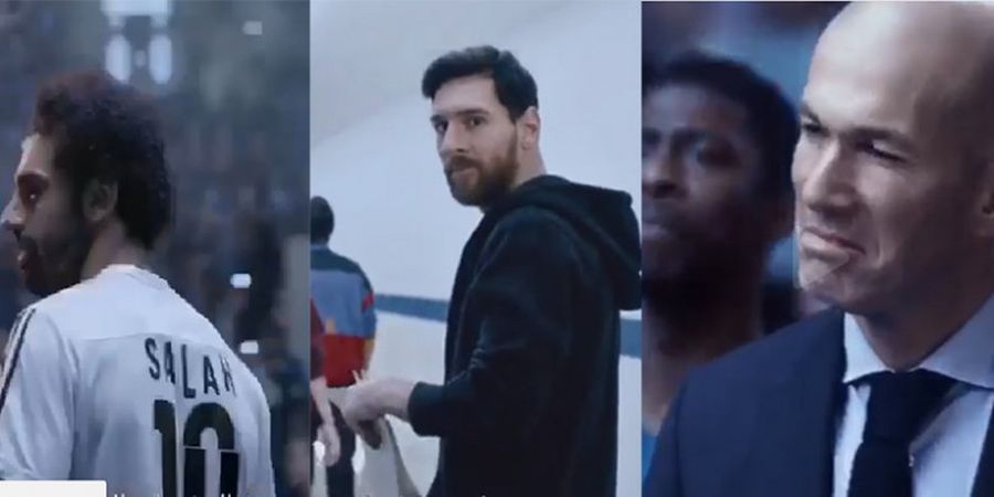 Tanpa Ronaldo, Begini Aksi Lionel Messi bersama Zinedine Zidane dan Mo Salah Dalam Sebuah Video 