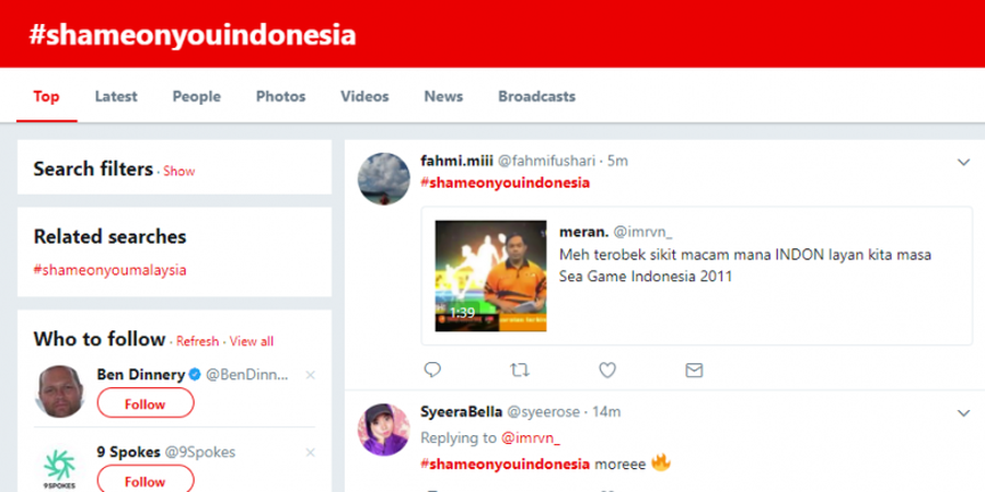 Tak Disangka! Warganet Malaysia Serang Indonesia dengan Tagar #shameonyouindonesia