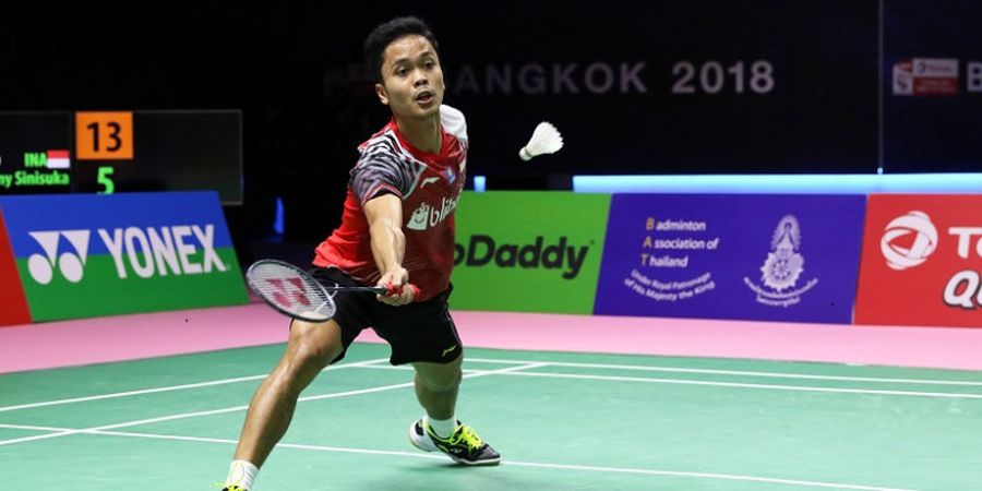 Piala Thomas 2018 - Anthony Ginting Menyesal Tidak Dapat Manfaatkan Kesempatan