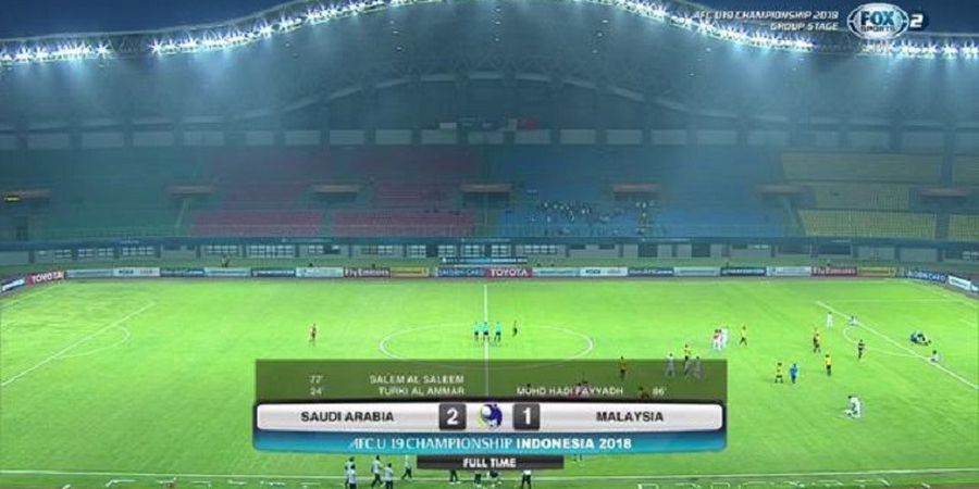 Piala Asia U-19 - Malaysia Dikalahkan Arab Saudi, Indonesia Satu-satunya Wakil Asia Tenggara Raih Kemenangan