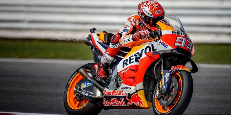 Berita MotoGP San Marino 2018 - Jatuh Saat Kualifikasi, Marc Marquez Marah