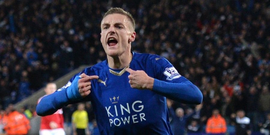 Vardy Yakin Leicester Bisa Sakiti Arsenal