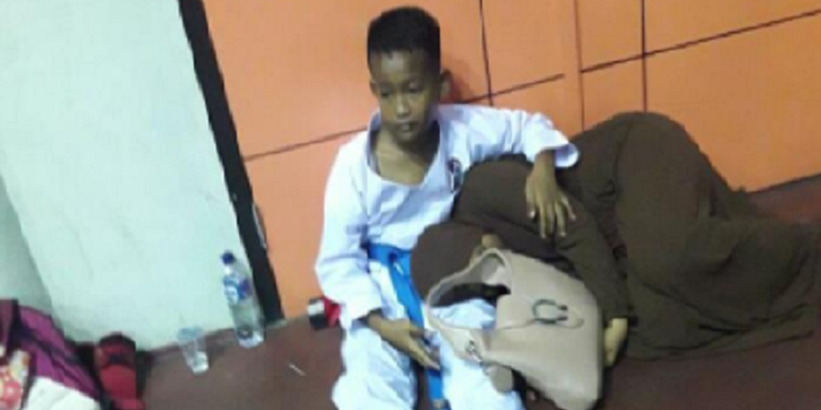 Kejurda Inkanas Riau - Demi Raih Gelar Juara, Perjuangan Karateka Cilik Ini Bikin Terharu