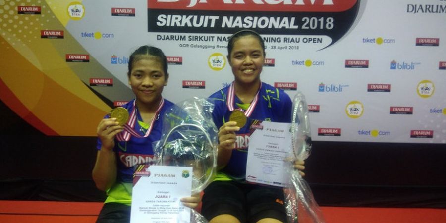 Djarum Sirnas Li Ning Riau Open 2018 - Turun di Kategori Taruna untuk Kali Terakhir, Ganda Putri Mutiara Ini Ingin Maksimalkan Prestasi