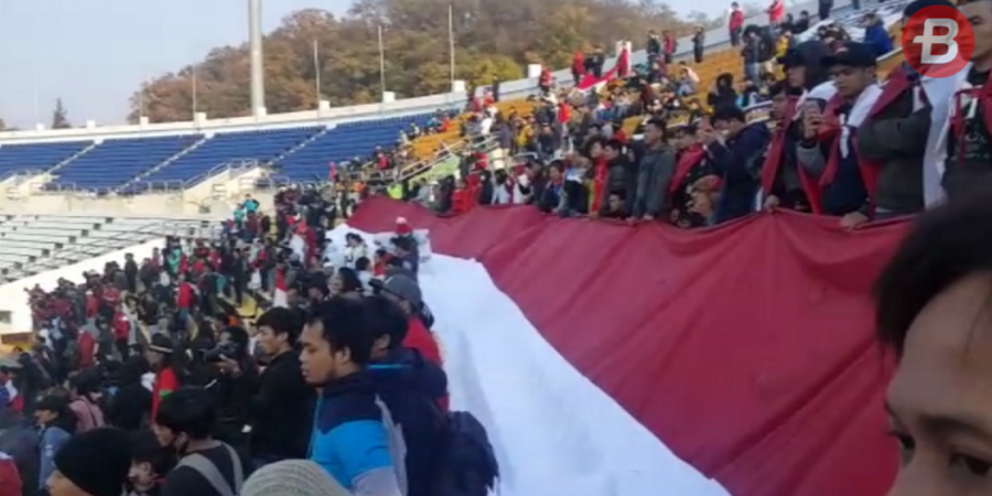 VIDEO - Wow! Suporter Indonesia Menginvasi Stadion Paju Korea Selatan saal Laga Timnas U-19 Indonesia vs Korea Selatan