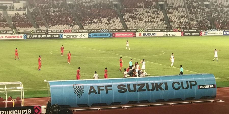 Timnas Indonesia Vs Filipina - Diwarnai Insiden Berdarah, Tanpa Gol di Babak Pertama