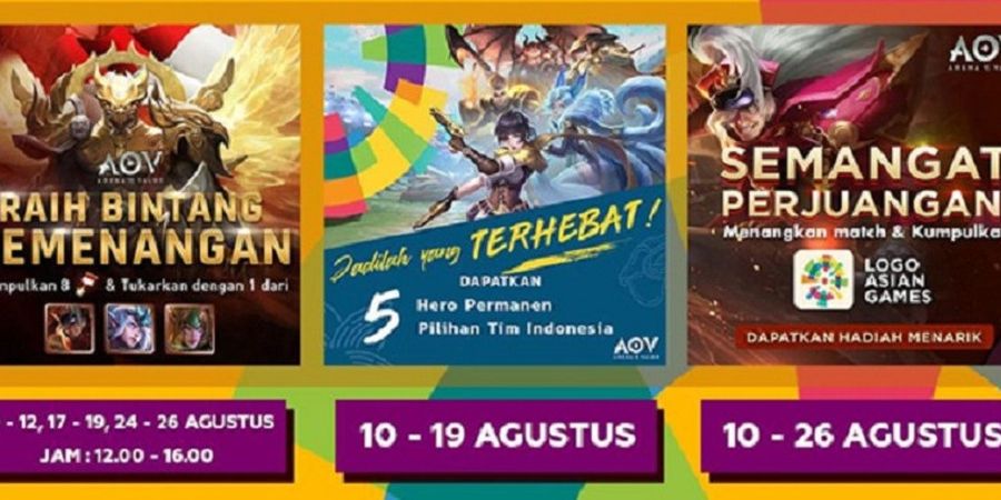 Garena AOV Siap Sukseskan Asian Games pada 26 Agustus 2018