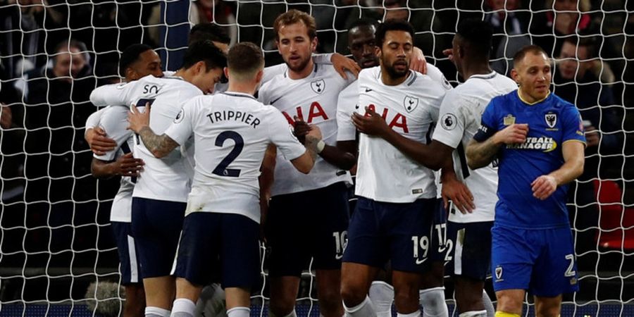 Tottenham Hotspur Vs Wimbledon - Dua Gol dalam 111 Detik, Harry Kane Bawa The Lilywhites Pesta Gol