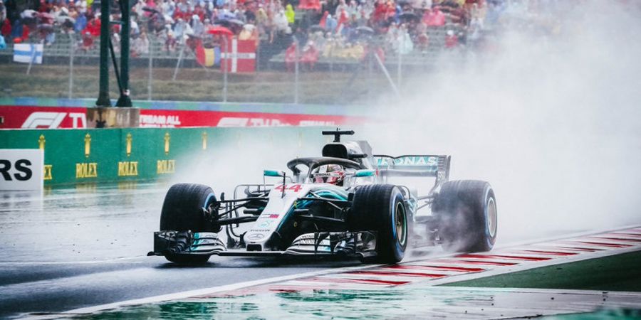 Hasil Kualifikasi F1 GP Belgia 2018 - Hujan Bawa Lewis Hamilton Raih Pole Position sekaligus