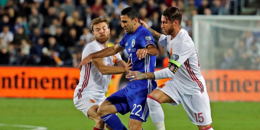 Spanyol Dibuat Ompong oleh Kiper Israel pada Babak Pertama