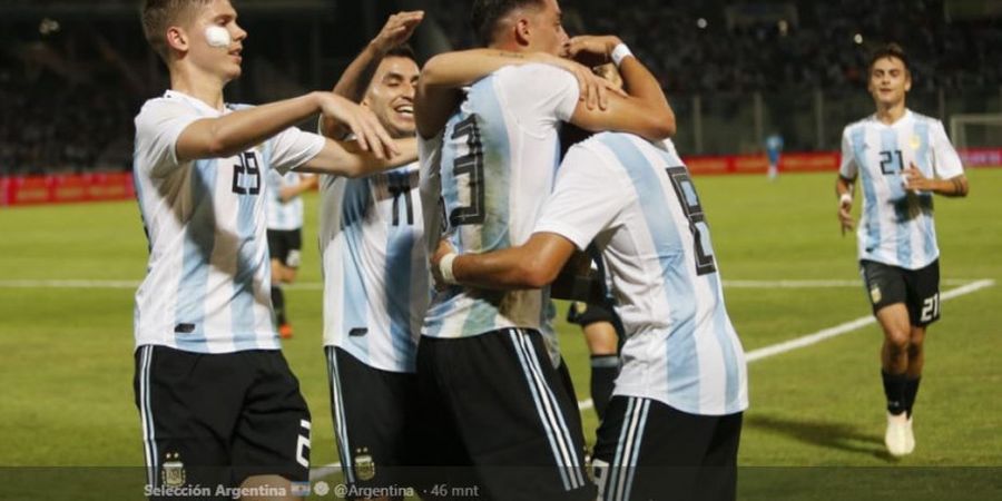 Argentina Vs Meksiko - Menang 2-0, Tanpa Lionel Messi Albiceleste Masih Bertaji