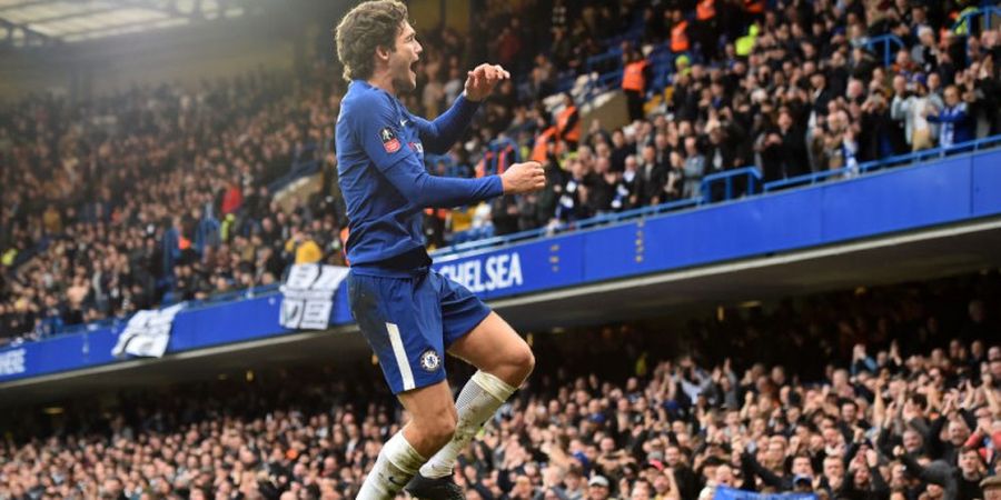 Romantisnya Pesan Marcos Alonso kepada Fans Chelsea