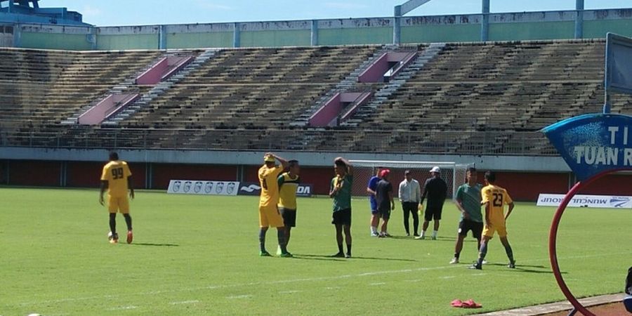 3 Pemain Bhayangkara FC Ini Paling Awal Siap di Lapangan Latihan