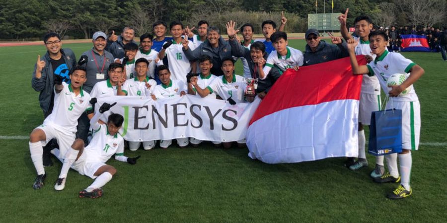 Juarai Turnamen Jenesys, Pelatih Sebut Timnas U-16 Indonesia Bermain Tanpa Rasa Takut