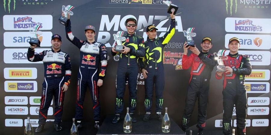 Valentino Rossi Sukses Jadi Juara Monza Rally Show 2018