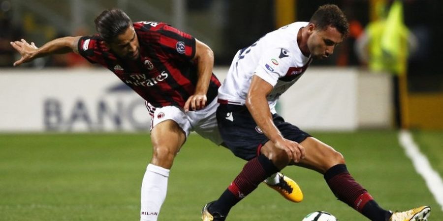 Gol Patrick Cutrone Antar AC Milan Ungguli Cagliari di Babak Pertama