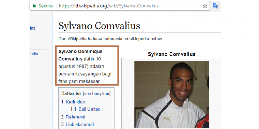 Usai Kalahkan PSM Makassar, Status Sylvano Comvalius di Wikipedia Berubah Jadi Aktor Drama?