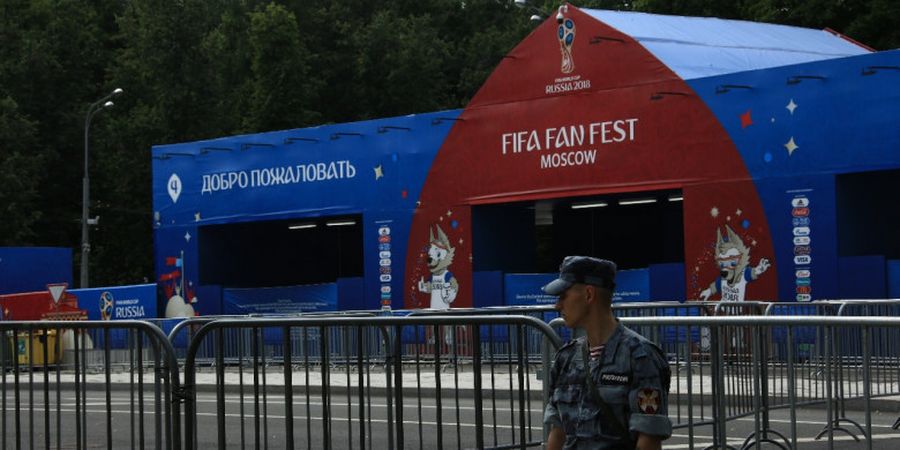 Ancaman Badai, FIFA Fan Fest Moskow Ditutup