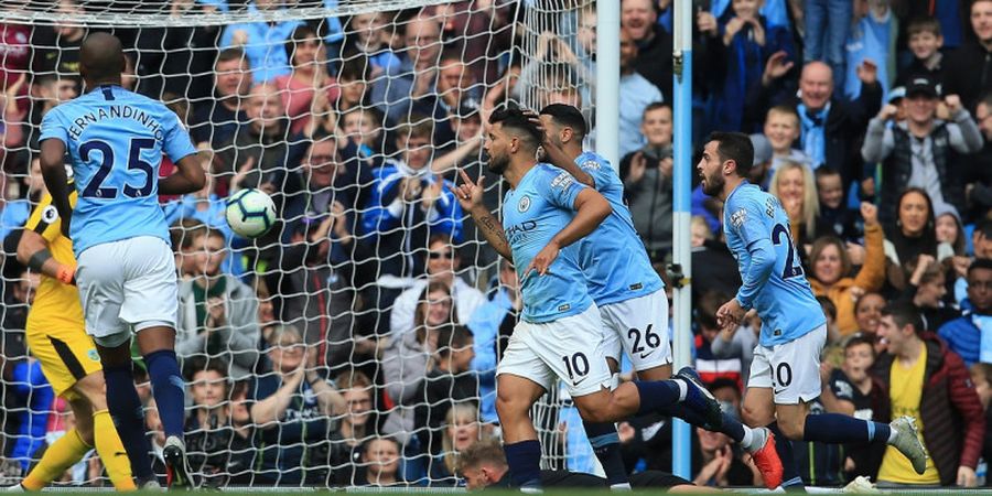 Manchester City Vs Burnley - Pesta 5 Gol, The Citizens Geser Chelsea dari Puncak Klasemen