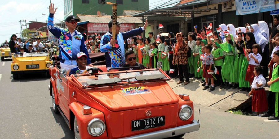 Pangkalpinang, Kota Ke-7 yang Disinggahi Obor Asian Para Games 2018