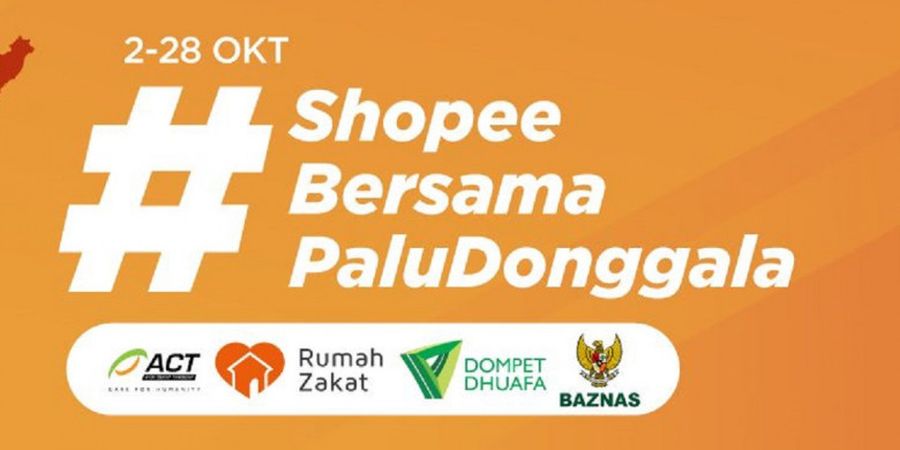 Peduli Gempa-Tsunami di Palu-Donggala, Shopee Ajak Pengguna untuk Galang Donasi