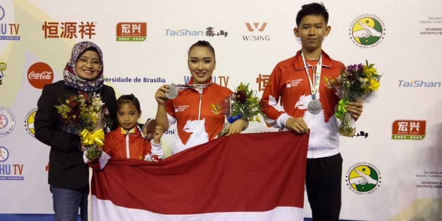 Kontingen Wushu Indonesia Raup 10 Medali pada Kejuaraan Dunia Junior di Brasil