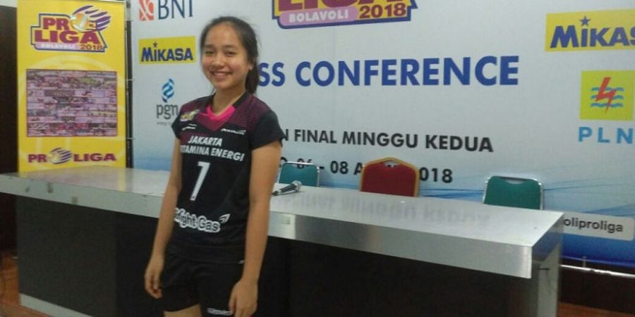 Proliga 2018 - Jadi Pemain Termuda di Pertamina, Millenia Gumilar Masih Akan Hadapi UN