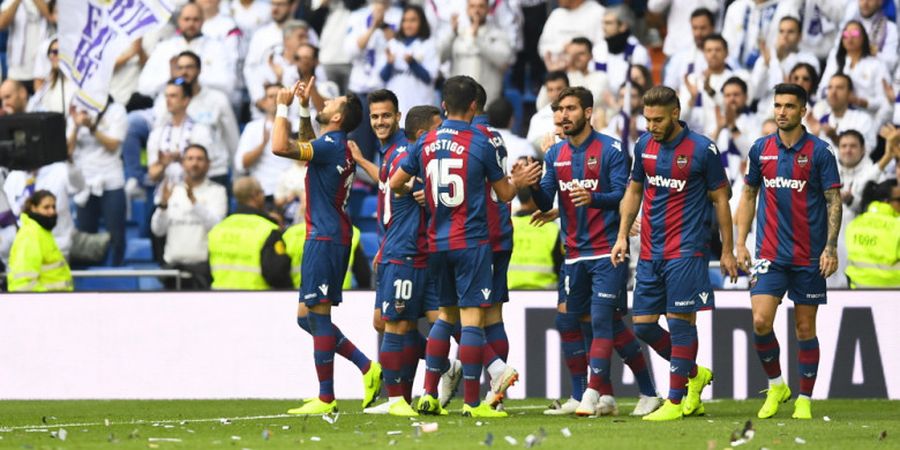 Bombardir Pertahanan Levante di Santiago Bernabeu, Real Madrid Malah Tumbang