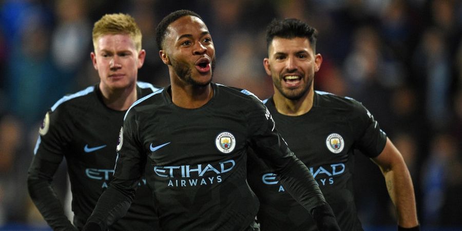 Kode Raheem Sterling untuk David Silva dan Kevin De Bruyne di Lapangan