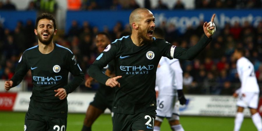 Link Live Streaming Newcastle United Vs Manchester City - The Citizens Tinggalkan David Silva dan Fabian Delph