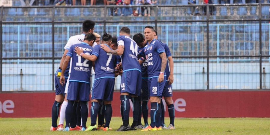 Salut! Cuitan Akun Twitter Resmi Arema FC Selepas Pertandingan Kontra Persiba Balikpapan