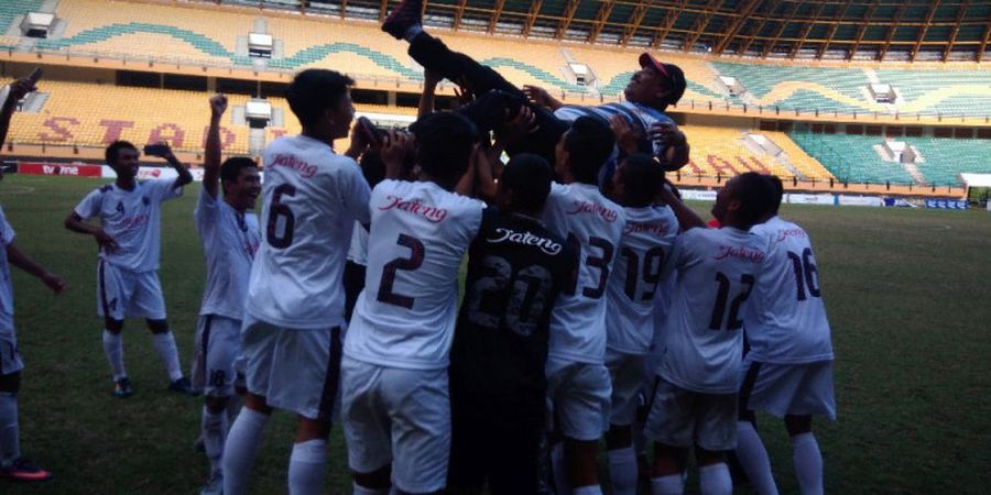 Kalahkan Ragunan, Jateng Rebut Gelar Juara di Kejurnas Sepak Bola PPLP