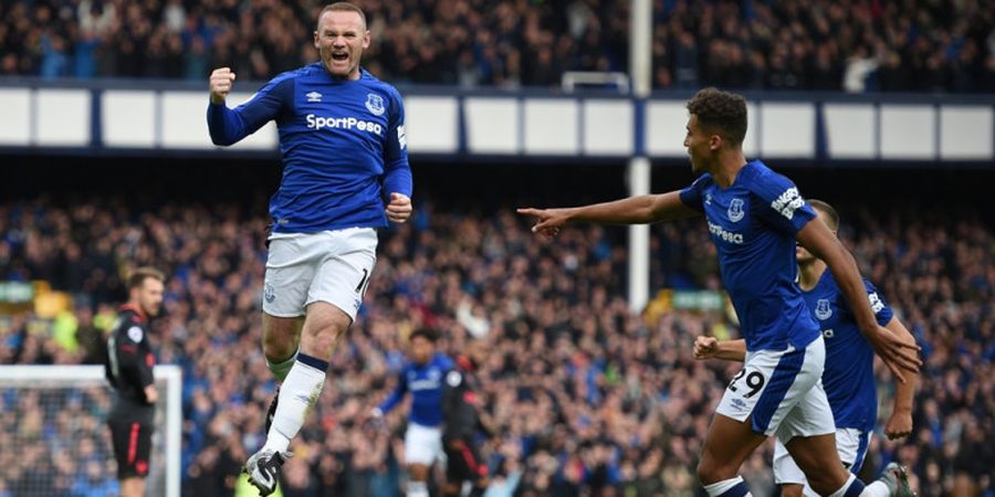 Babak Pertama Everton 1-1 Arsenal - Rooney Ulang Gol Indah 15 Tahun Lalu