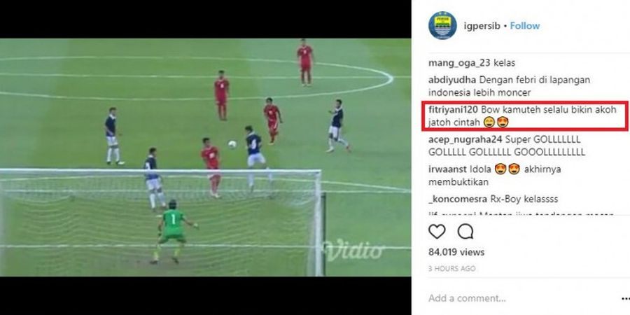 Usai Cetak Gol Indah, Febri Haryadi Diserbu Pujian Oleh Kaum Hawa yang Bisa Bikin Sang Pacar Sakit Hati