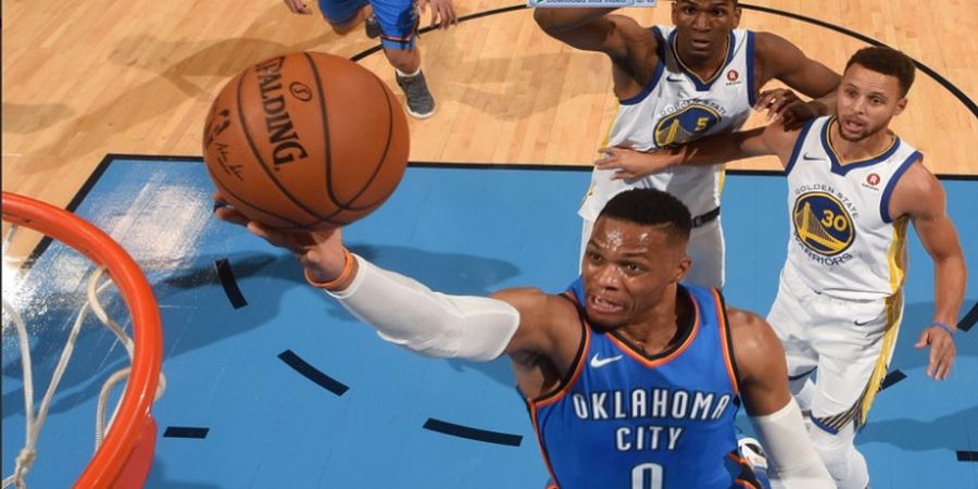 Hasil NBA - Russell Westbrook Bawa Thunder Menangi Duel Bintang atas Warriors