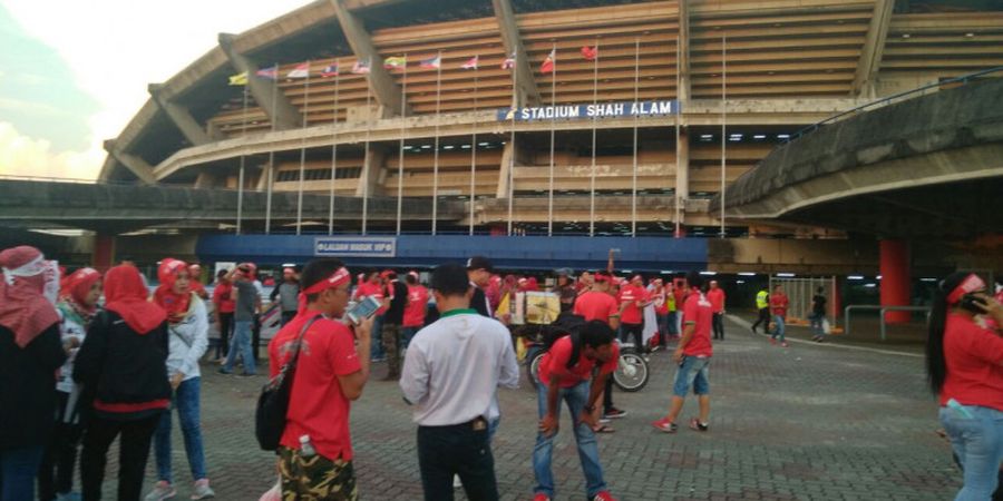 Stadion Shah Alam Selangor Mulai Dipadati Suporter Timnas U-22 Indonesia