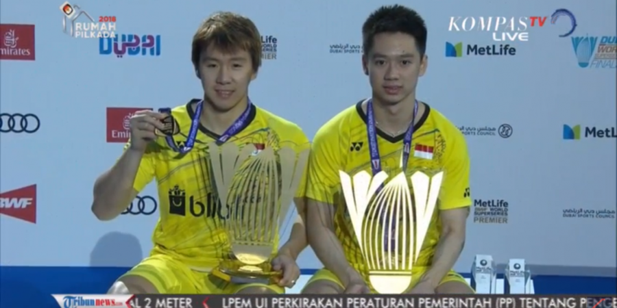 Marcus Gideon/Kevin Sanjaya Makin Haus Gelar Usai Dipastikan Tampil di BWF World Tour Finals 2018