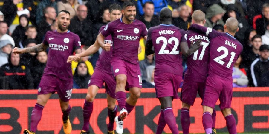 Watford Vs Manchester City - Hat-trick Sergio Aguero Warnai Pesta Gol The Citizens