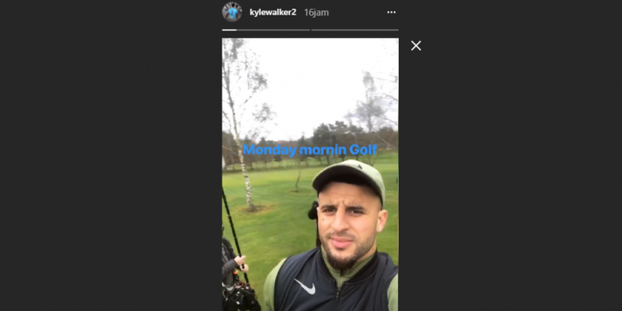 Wow! Ada Kelinci Putih Misterius Saat Kyle Walker Merayakan Gelar Juara Liga Inggris di Lapangan Golf