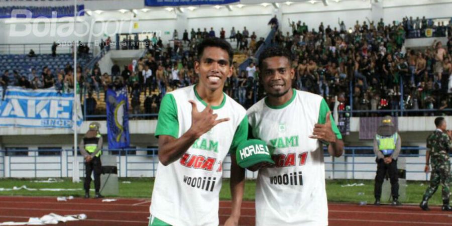 Gol Telat Erwin Ramdani Gagalkan Kemenangan Perseru Serui atas PSMS Medan