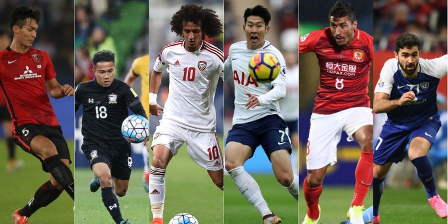 23 Nomine Pemain Terbaik Asia 2017, Siapa dari Indonesia?