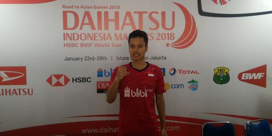 Indonesia Masters 2018 - Anthony Ginting Tak Menyangka Mampu Libas 2 Pemain Unggulan