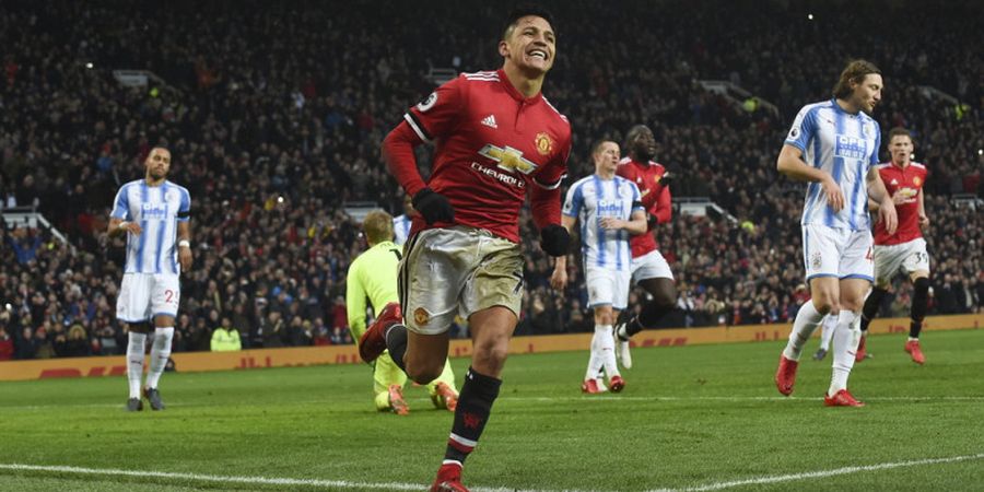 Hasil Akhir Manchester United Vs Huddersfield - Alexis Sanchez Cetak Gol Perdana, Setan Merah Menang