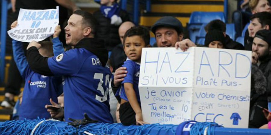 Animo Fan Chelsea untuk Dapatkan Jersey Eden Hazard Makin Menggila