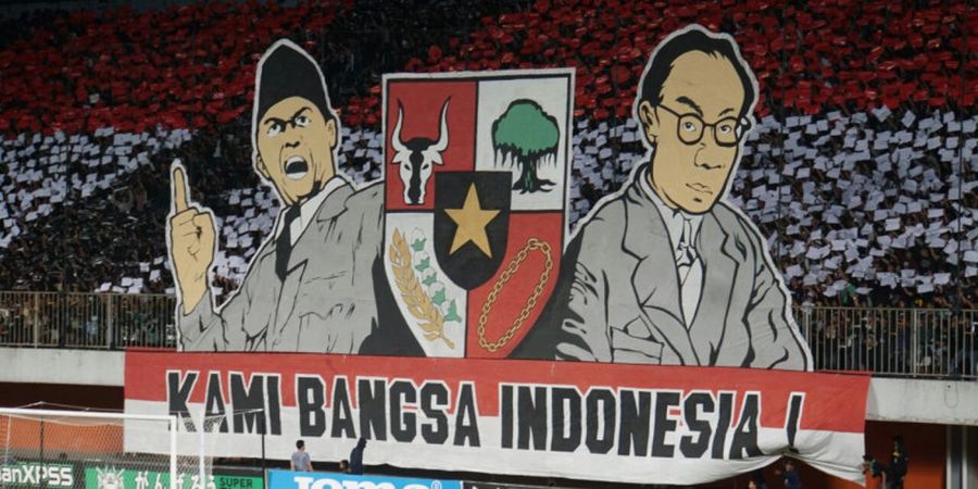 Mengejutkan, Brigata Curva Sud Slemania Membuat Penegasan Kebangsaan di Laga PSS Vs Persijap