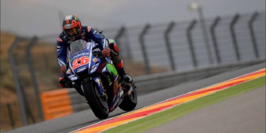 Hasil Kualifikasi MotoGP Aragon 2017 - Maverick Vinales Tercepat sementara Valentino Rossi Beri Sinyal Positif