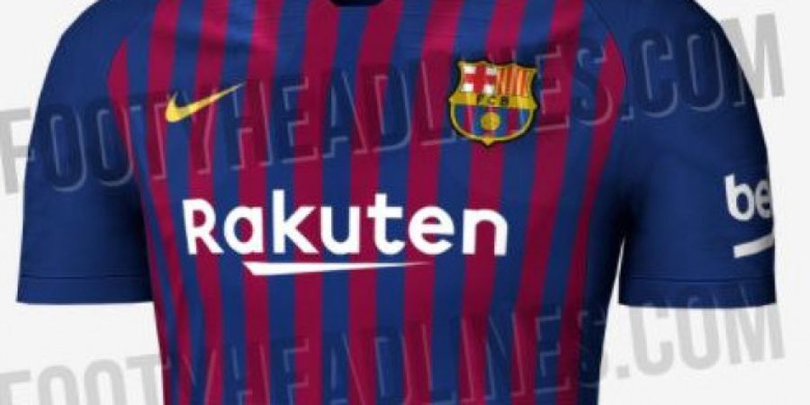 Jersey Barcelona Musim 2018-2019 Mulai Bocor di Internet, Begini Tampilannya