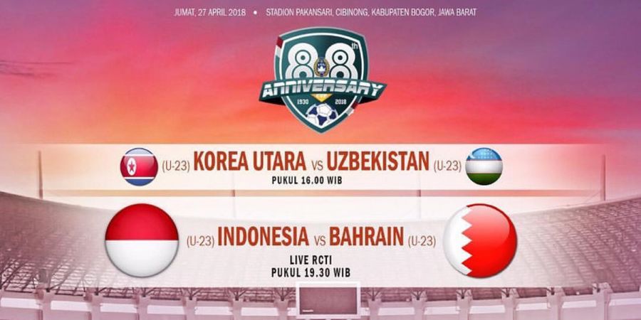 Timnas U-23 Indonesia Tertinggal 0-1 dari Bahrain 