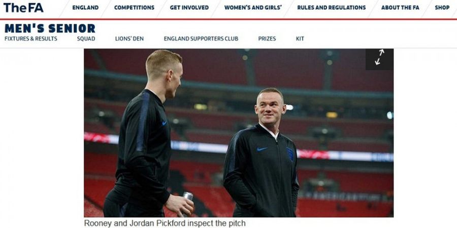 Wayne Rooney Tutup Perjalanan di Timnas Inggris dengan Kemenangan