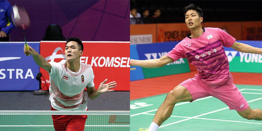 Bulu Tangkis Asian Games 2018 - Berikut Rekor Pertemuan Jonatan Christie dengan Sang Calon Lawan di Partai Final Besok